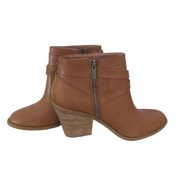 Great Pair of Brandnew Lucky Brand Ligh Brown Ankle Boots w Zipper in Sz 8 1/2 M - Picture 2 of 6